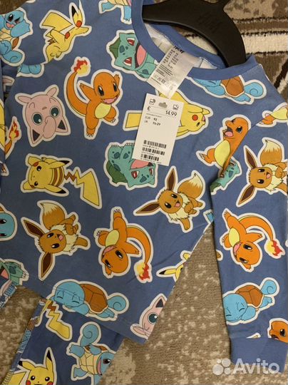 Новый «H&M» Pokemon Пижама для мальчика