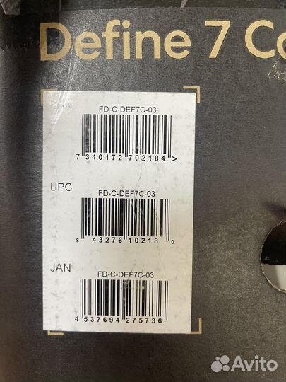 Корпус fractal design define 7 compact light tg