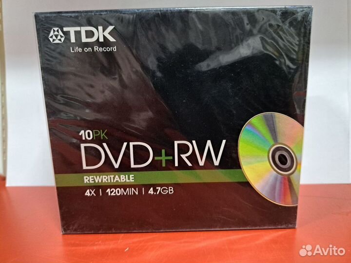 Диски DVD+RW, DVD+R TDK новые запечатанные