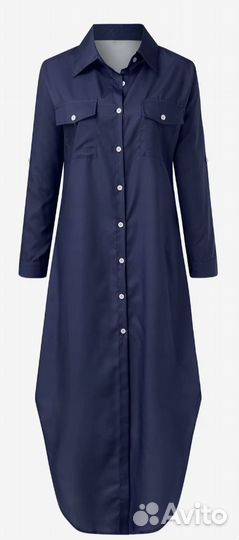 Платье рубашка на пуговицах