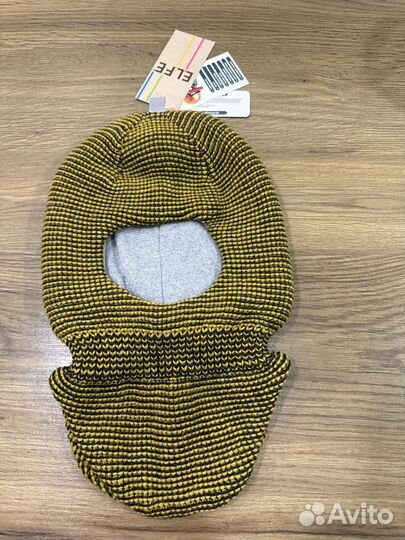 Шапка шлем утепленная светоотражающая детская