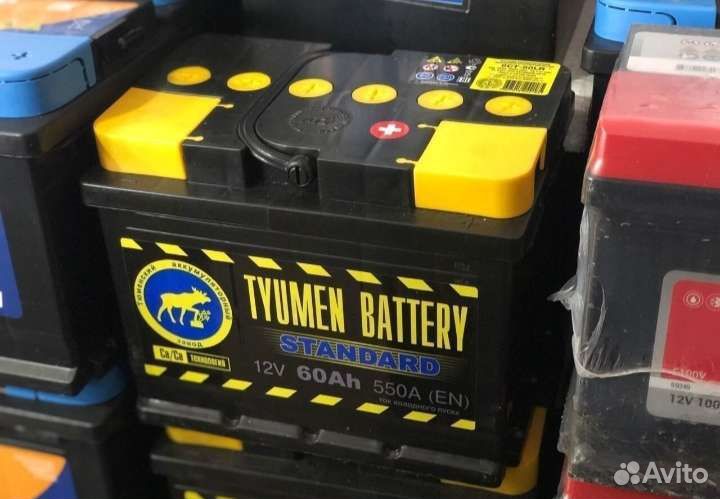 Аккумулятор Тюмень 60 Ah 550 А новый