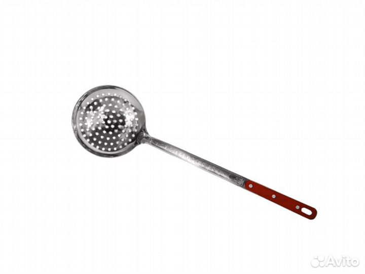 Шумовка 47 см глубокая, нерж сталь с дырочками д/р