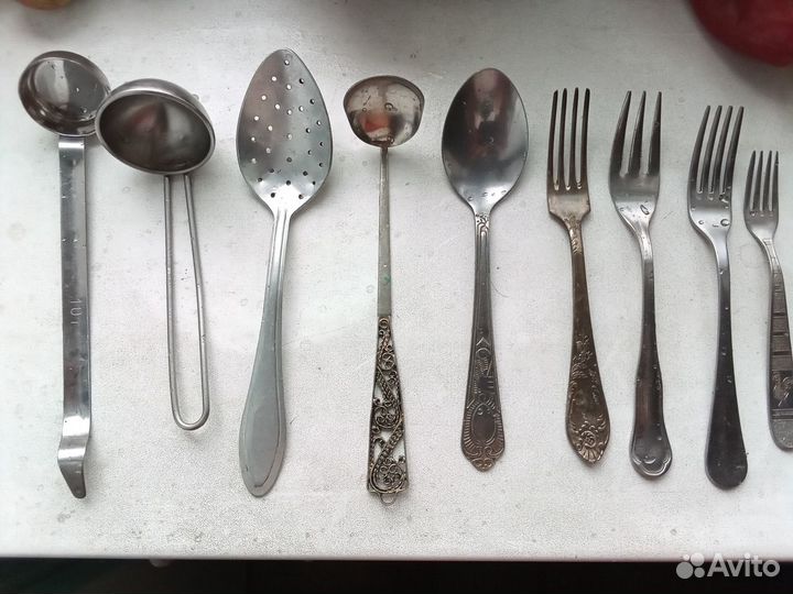 Ложки, вилки, ножи СССР, алюминий