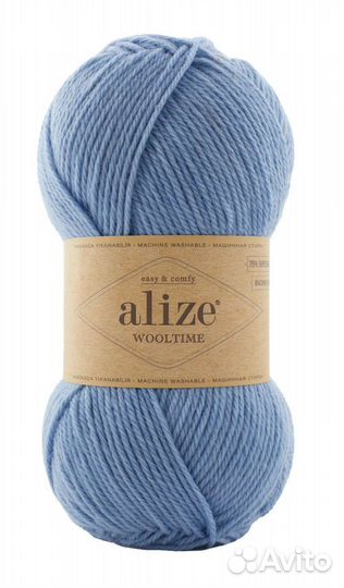 Пряжа для вязания Alize Wooltime, носочная пряжа