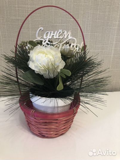 Корзина плетеная для подарков