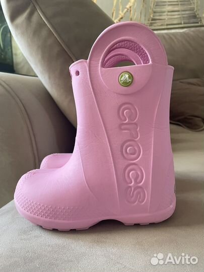 Сапоги crocs c10 для девочки резиновые