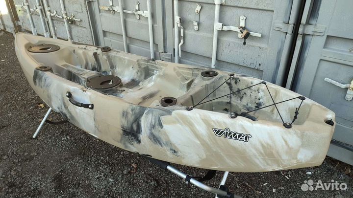 Каяк надувной пластиковый для рыбалки