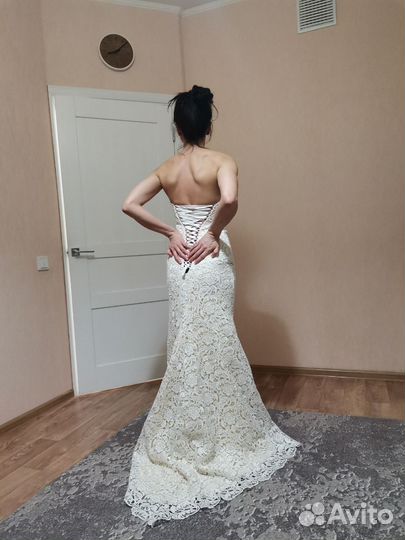 Свадебное платье 42 44 новое