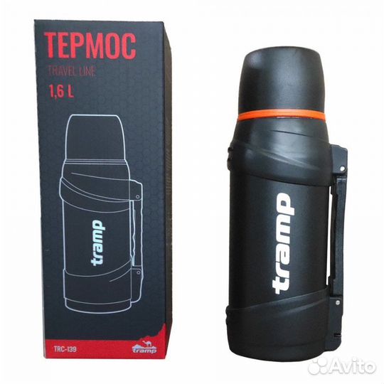 Термос tramp Travel цвет черный