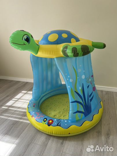 Бассейн надувной с наветом и мягким дном