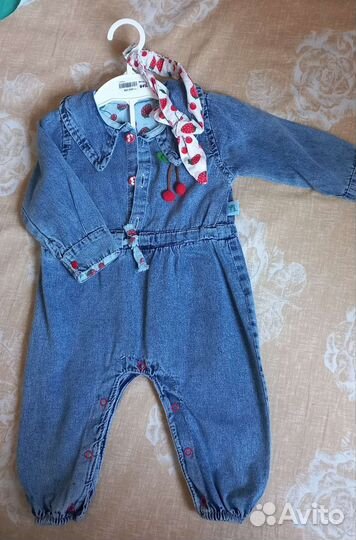Джинсовый комбинезон для девочки
