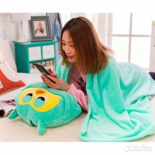 Мягкая игрушка с пледом