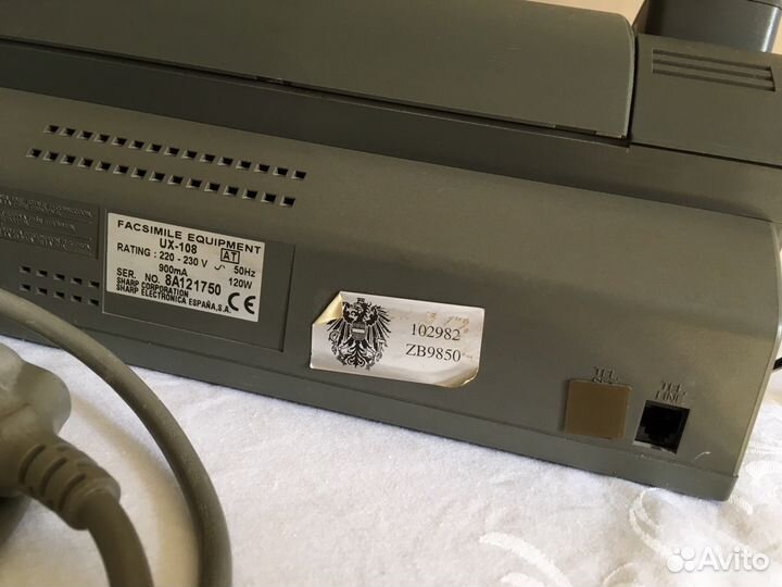 Телефон факс sharp ux-108