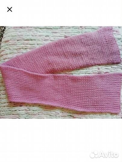 Зимняя шапка и снуд для девочки, шарфы детские