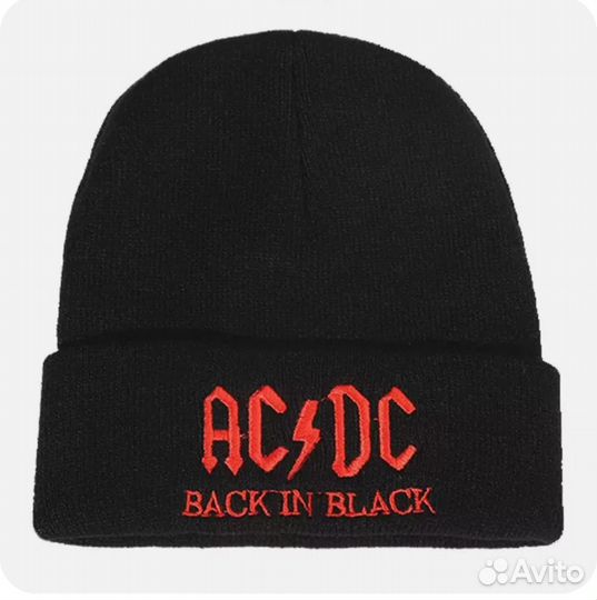 Стильная шерстяная шапка AC DC