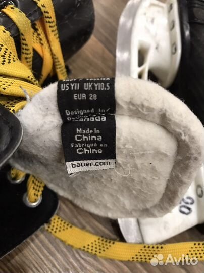 Хоккейные коньки bauer 28 размер