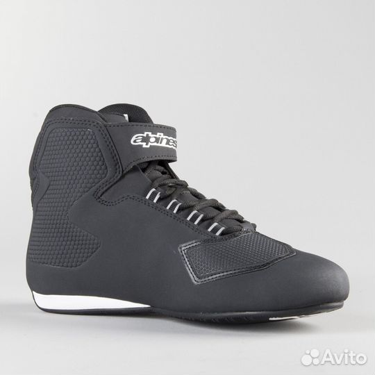 Motorradschuhe Alpinestars Stella Sektor Waterproof Schwarz-Silber Черный