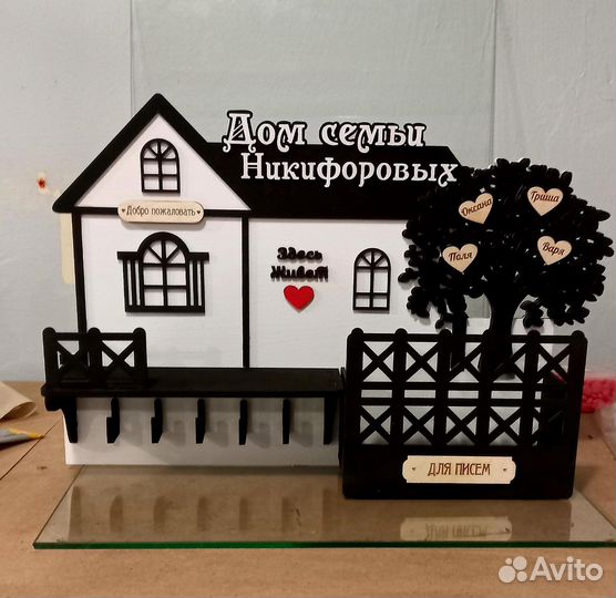 Ключница именная настенная