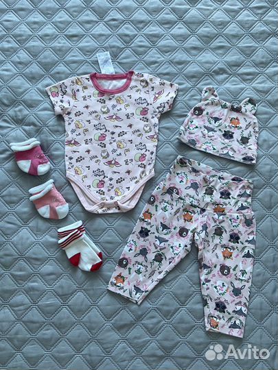 Пакет вещей для девочки 56-68