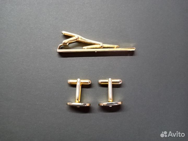 Запонки с зажимом для галстука