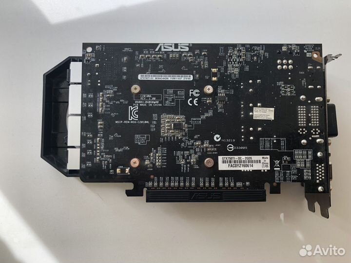 Видеокарта asus gtx 750 ti