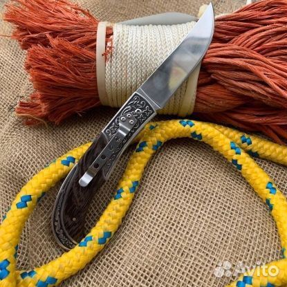 Нож якутский складной охотничий финка