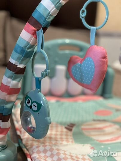 Развивающий коврик baby go с пианино