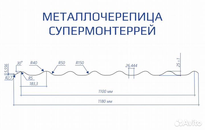 Металлочерепица Супермонтерей