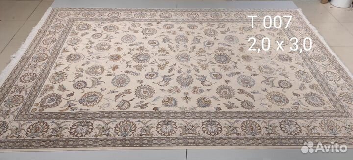 Ковер ручной работы шерсть с шелком Иран Тебриз