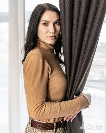 Шторы рогожка Орфей Шоколад