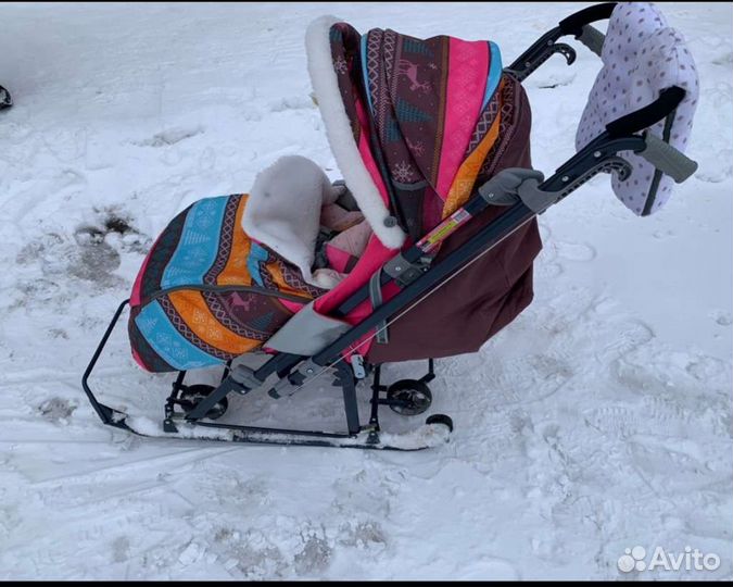Коляска санки