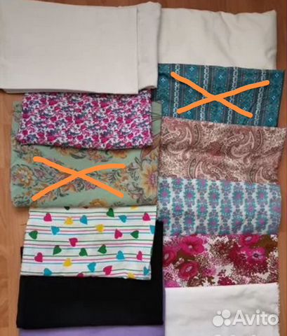 Хлопок СССР Отрезы тканей