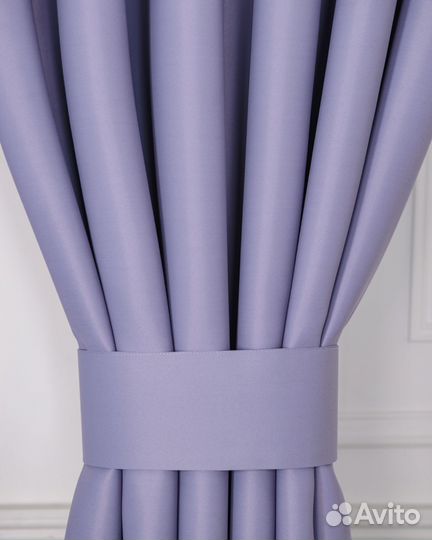 Комплект портьер блэкаут Амадео Лавандовый шторы