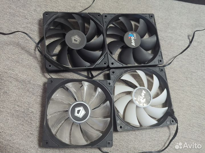Вентиляторы 120мм 3- 4pin и 1-3pin