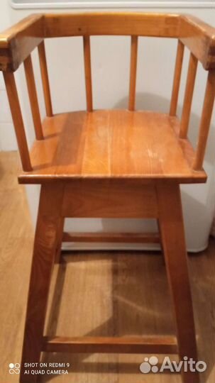 Детский стул из натурального дерева