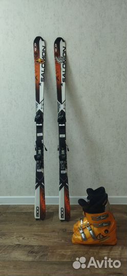Горные лыжи Salomon X wing + ботинки Salomon
