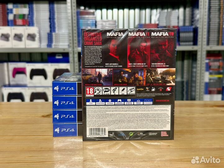 Диск Mafia Trilogy PS4 (новый)