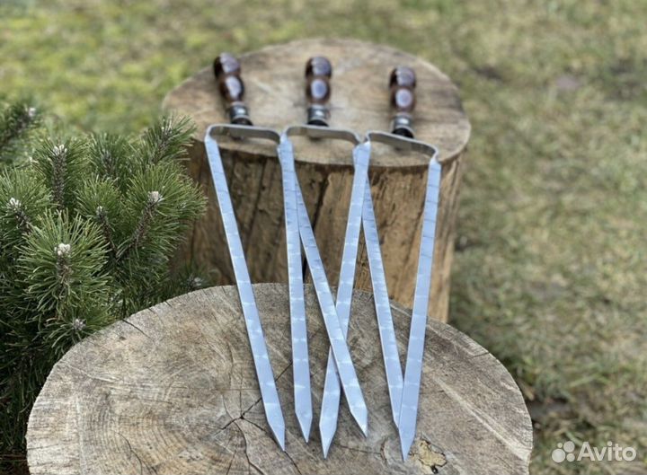 Шампур двойной для курицы и стейков