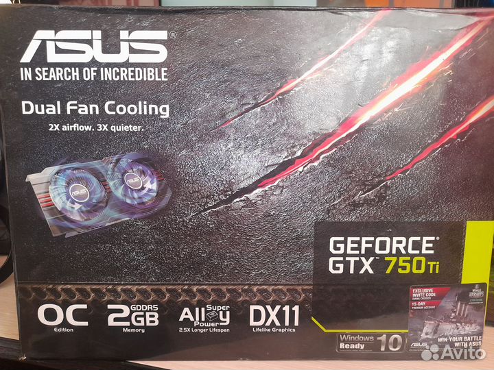 Видеокарта gtx750 ti 2 gb