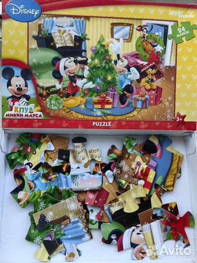 Пазл Микки Маус рождество от 3 лет