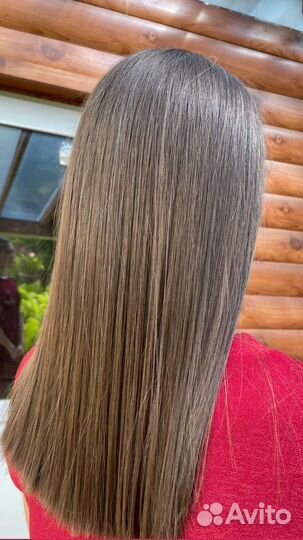Кератиновое выпрямление волос