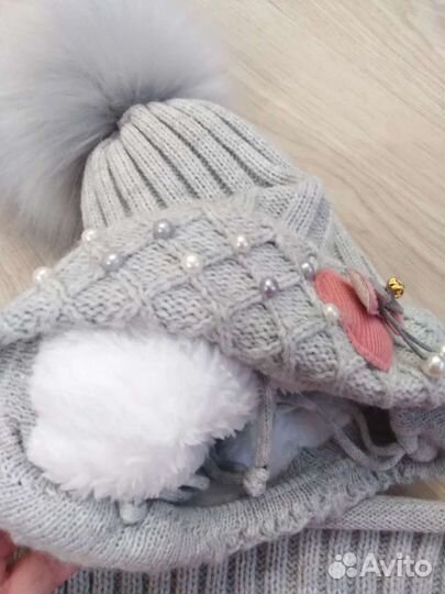 Комплект шапка и снуд