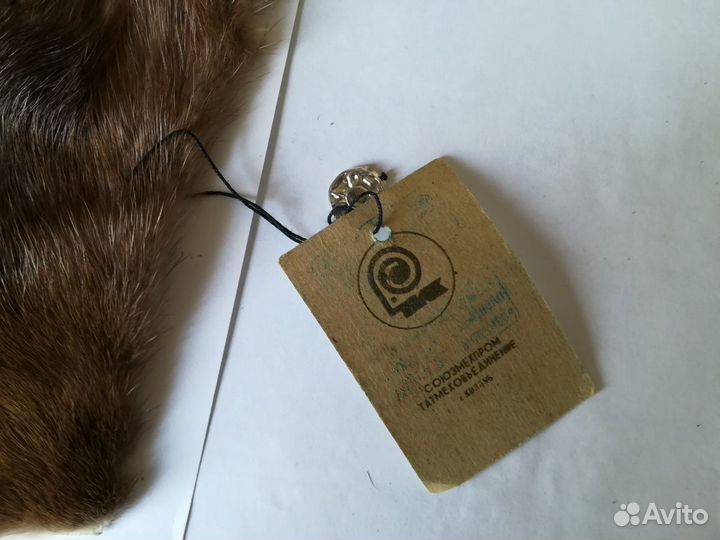 Воротник / Норка / Коричневый / Новый, с биркой