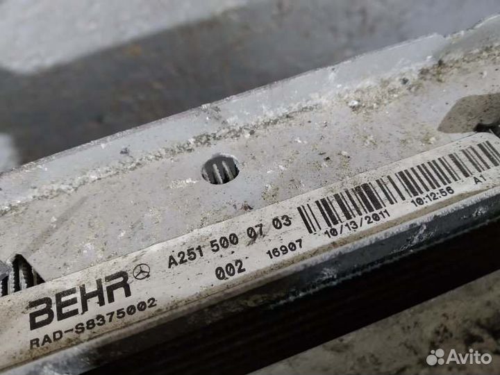 Кассета радиаторов Mercedes R-Class W251 OM642