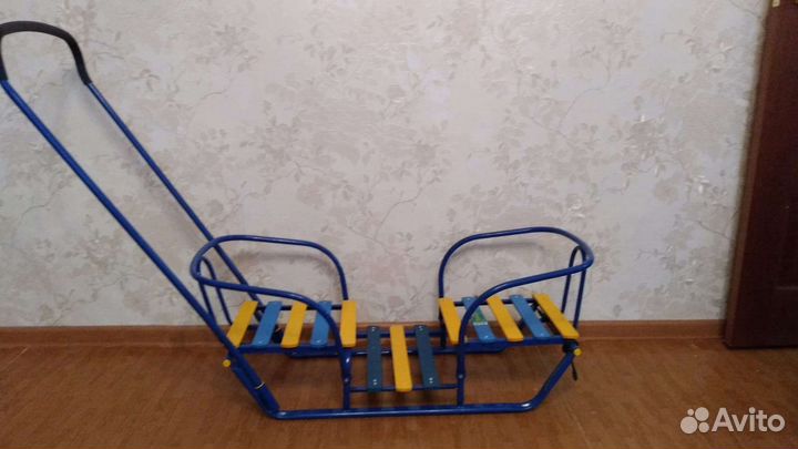 Детские санки двойные