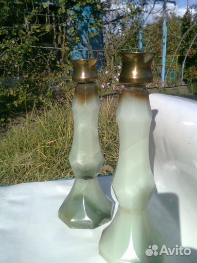 Подсвечники из нефрита