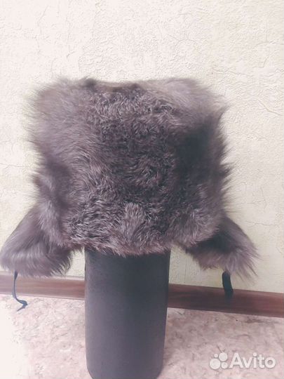 Шапка ушанка меховая песец 55 размер
