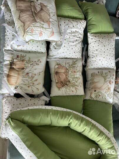 Бортики в кроватку minky moon