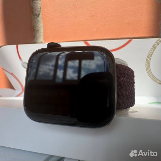 Часы apple watch 7 45 mm midnight (оригинал)